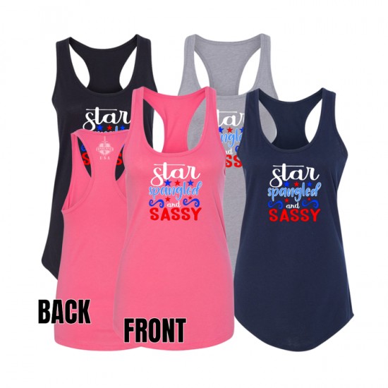 STAR SPANGLED and SASSY Ladies Tanks