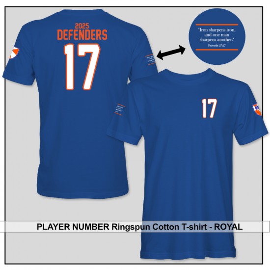 WICHITA DEFENDERS Football Player Number T-Shirts