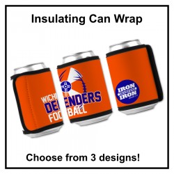 Defenders Football Beverage Can Wrap Insulator