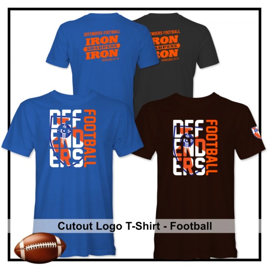 Defenders Cutout Logo Football T-Shirt