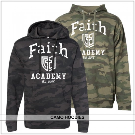 Spiritwear Camo Hoodies - Youth and Adult