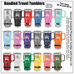 HH 20 or 40 oz Handled Travel Tumbler with Logo HH 20 or 40 oz Handled Travel Tumbler with Logo