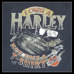1991 Own A Harley 3D EMBLEM Vintage T-Shirt 1991 Own A Harley 3D EMBLEM Vintage T-Shirt