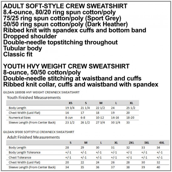 RChurch Crewneck Sweatshirt Oversized Text