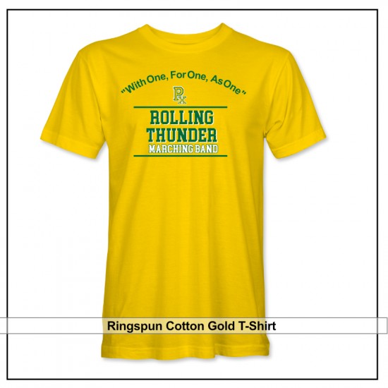 Pius X Rolling Thunder Marching Band Gold T-Shirt