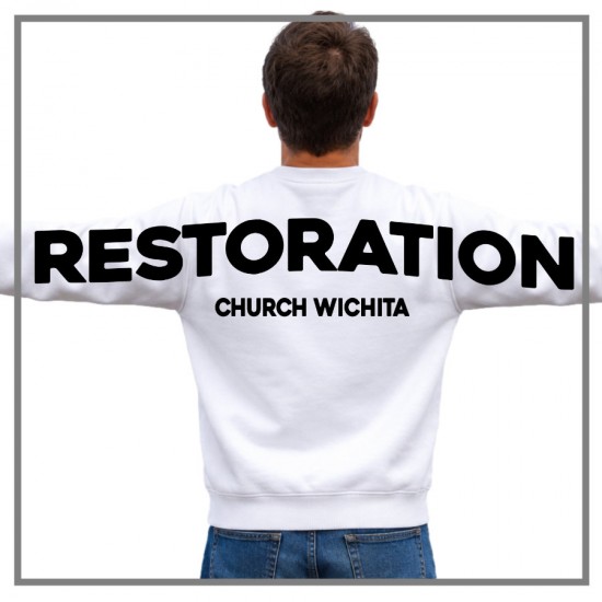 RChurch Crewneck Sweatshirt Oversized Text