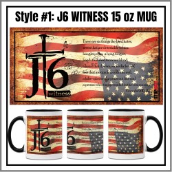 Stop Hate J6 Witness Mug 15 oz Stop Hate J6 Witness Mug 15 oz
