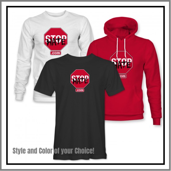 STOP HATE Full Logo gear in 3 Styles