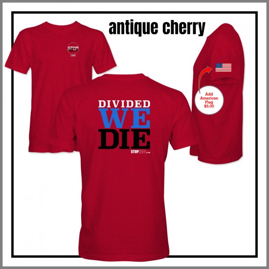 Stop Hate DIVIDED WE DIE T-Shirts